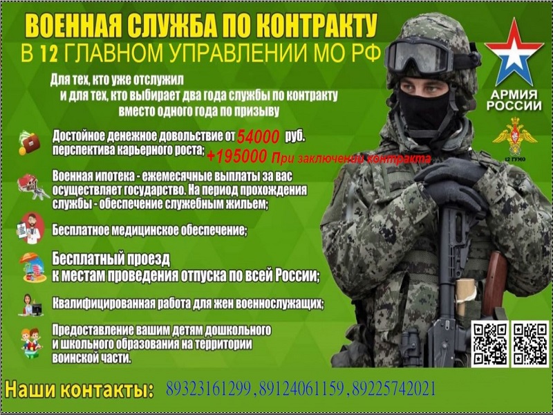 Военная служба по контракту.