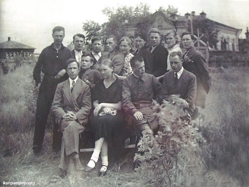 Площадь-парк в селе Мокроусово, 1939 год..
